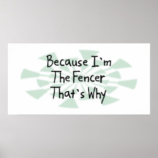 Poster Porque eu sou o Fencer
