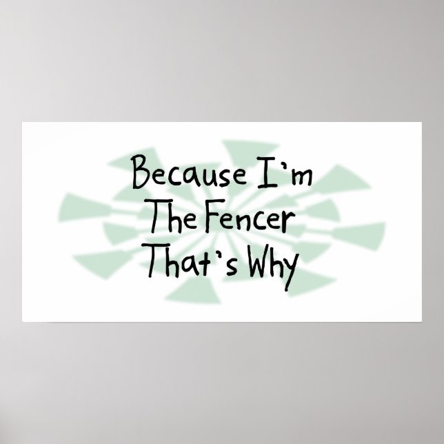 Poster Porque eu sou o Fencer (Frente)