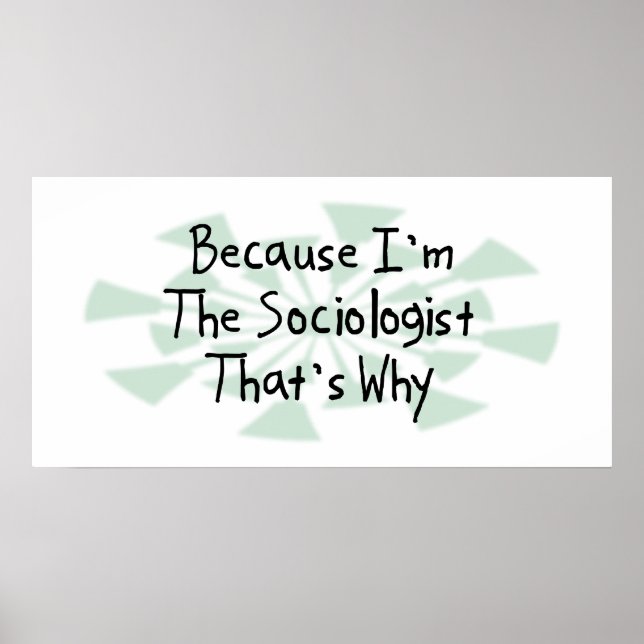 Poster Porque eu sou o sociólogo (Frente)