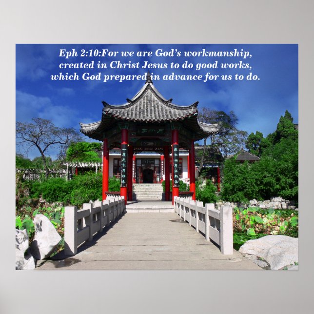 Poster Porque nós somos o trabalho de Deus (Frente)