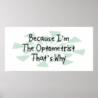Póster Porque sou o Optometrista