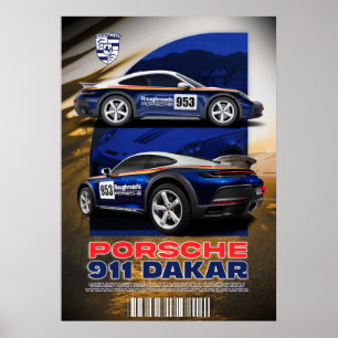 POSTER PORSCHE 911 DAKAR