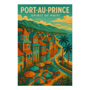 PÓSTER PORT-AU-PRINCE — ESPÍRITO DO HAITI