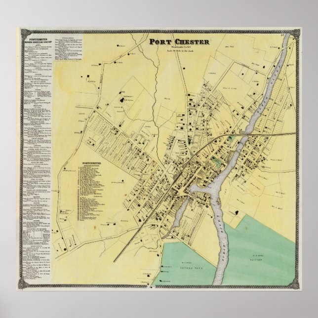 Poster Port Chester, NY (Frente)