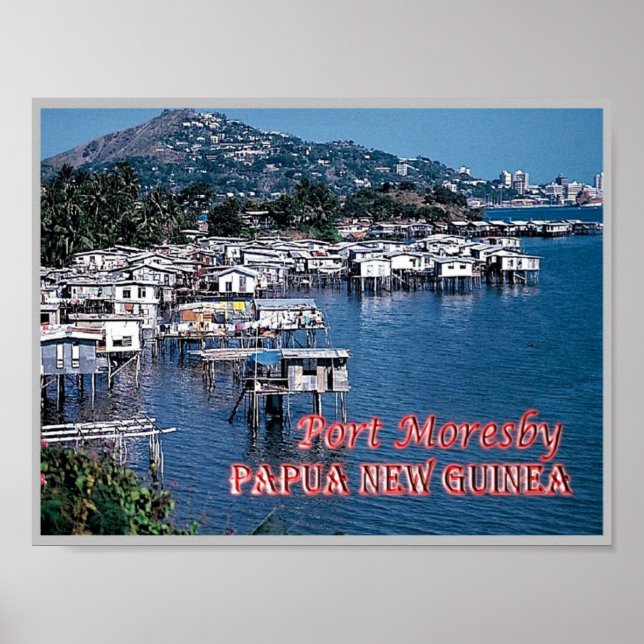 Poster Port Moresby - Papua-Nova Guiné - (Frente)