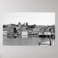 Port Townsend, WA Waterfront Town View Photograp
