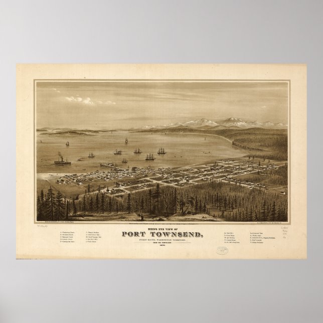 Poster Port Townsend, Washington (1878) (Frente)