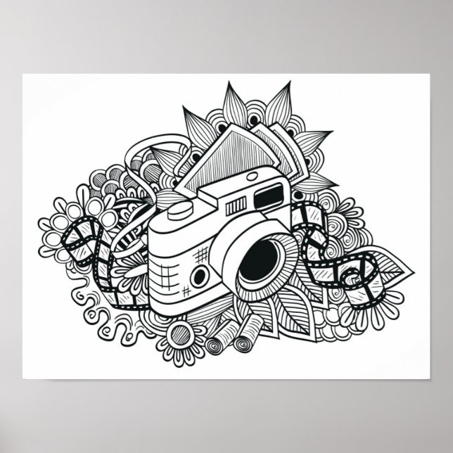 Poster Porta 2 da câmara do hipster (Frente)