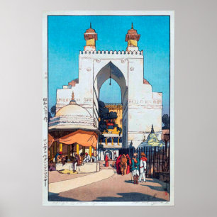 Poster Porta alta em Ajmer Sharif Dargah, Hiroshi Yoshida
