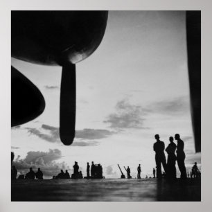 Poster Porta-aviões, os anos 40