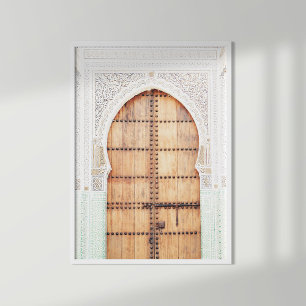 Poster Porta Branca e Terracotta marroquina