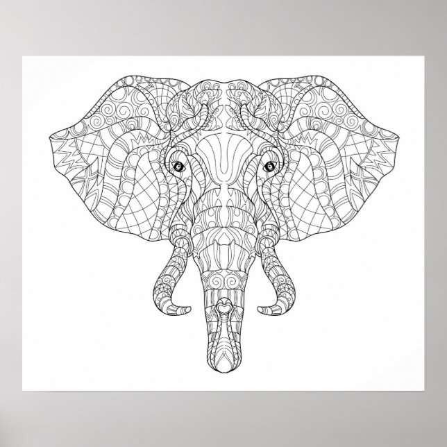 Poster Porta da Cabeça de Elefante 4 (Frente)