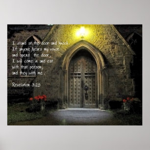 Poster Porta da igreja do 3:20 da revelação