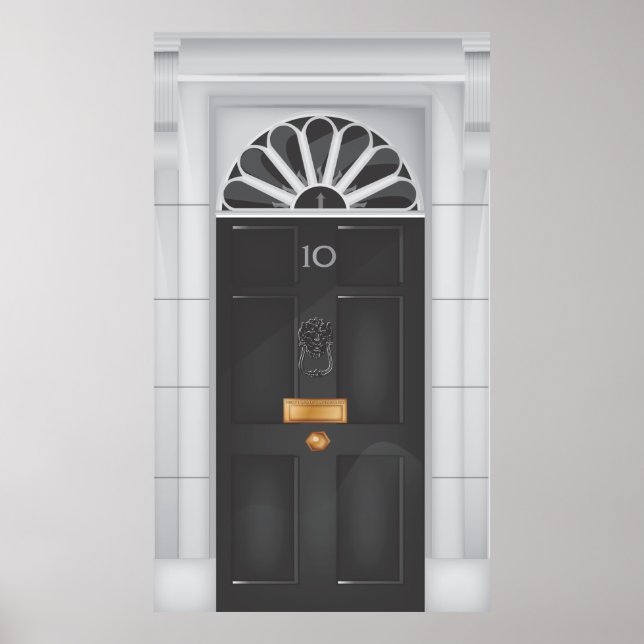 Poster Porta da Rua Downing Número Dez (Frente)