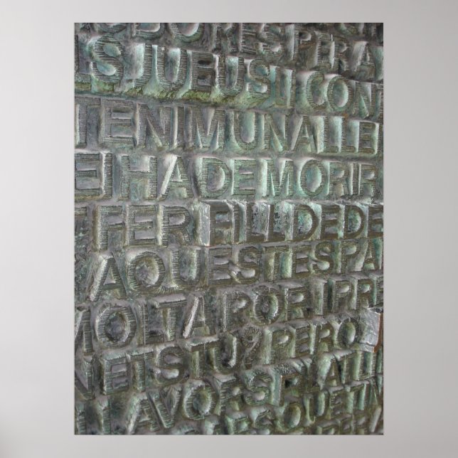 Poster Porta da Sagrada Família, Barcelona (Frente)