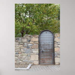 Póster Porta de Metal e Parede