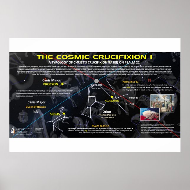 Póster Porta de Prata - Crucificação Cósmica 1 (Frente)