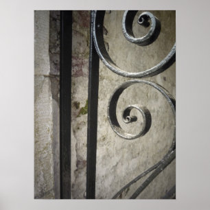 Póster Porta de Trabalho de Ferro - Fechar