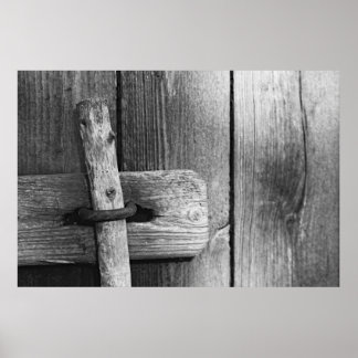 Póster Porta do antigo celeiro 4