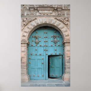 Poster Porta do Aqua da igreja de Cusco
