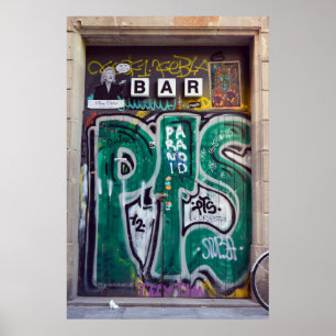 Poster Porta do bar dos grafites