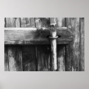 Poster Porta do celeiro antigo