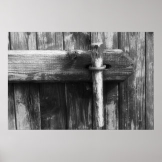 Poster Porta do celeiro antigo