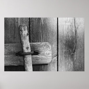 Póster Porta do celeiro velho 4