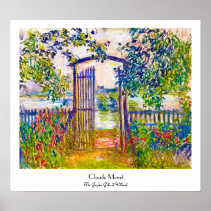 Poster Porta do Jardim do Vetheuil Claude Monet