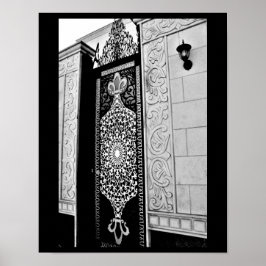Poster Porta do ornamentado