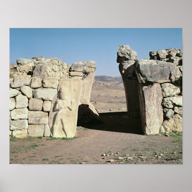 Poster Porta do Rei, das paredes de Hattusas (Frente)