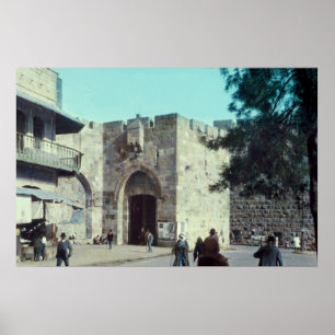 Poster Porta Jerusalem Israel 1950 - 77 de Jaffa do