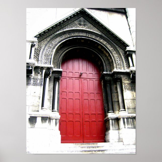 Poster Porta para Sacre Coeur (Frente)