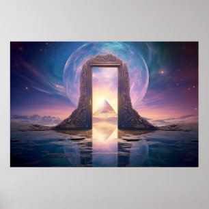 Poster Porta Porta Porta Portão Dimensão Fantástica
