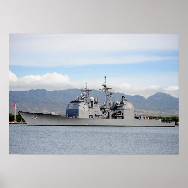 Poster Porta Real USS (CG 73) (Frente)