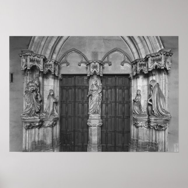 Póster Portal com um galeria representando a Virgem (Frente)