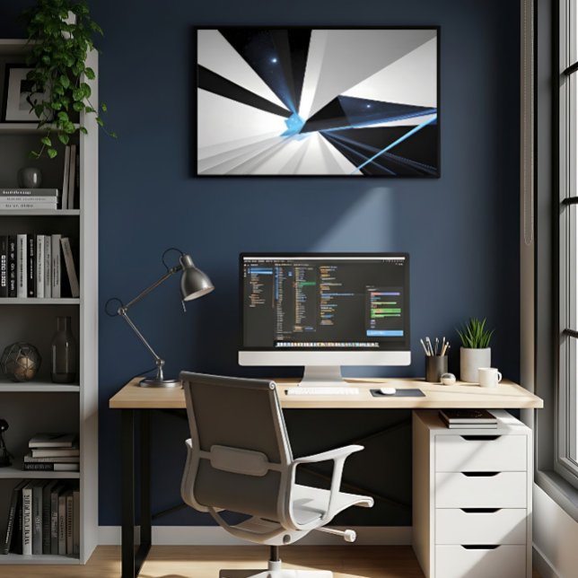 Poster Portal Cósmico Abstrato (Criador carregado)