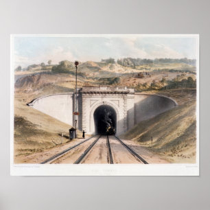 Poster Portal do túnel da caixa de Brunel perto do banho
