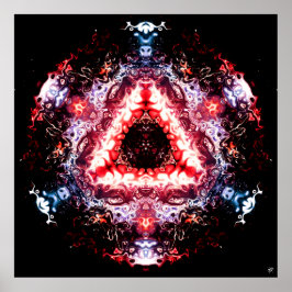 Poster Portal orgânico espacial v2 - padrões pareidolia