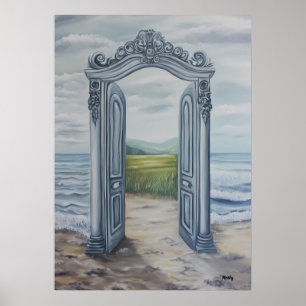 Poster Portal Ornamentado Sonhador para Paisagem Mística 