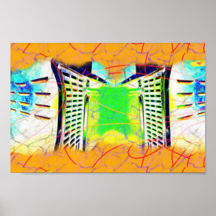 Poster Portal Para Outra Dimensão Arte Industrial Moderna