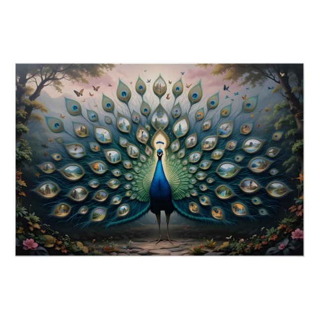 Póster Portal Peacock Panorama (Frente)