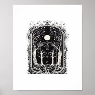 Poster Portão de Fantasia Goblincore para Clássico