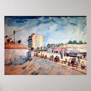 Póster Portão nas Muralhas de Paris por Vincent van Gogh