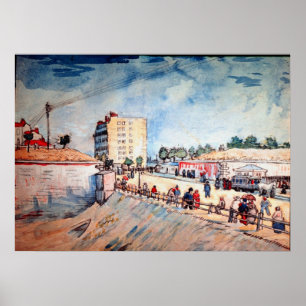 Póster Portão nas Muralhas de Paris por Vincent van Gogh