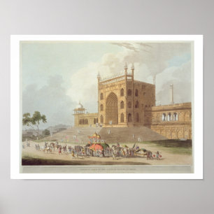 Poster Portão Oriental do Musjid Jummah em Deli, de