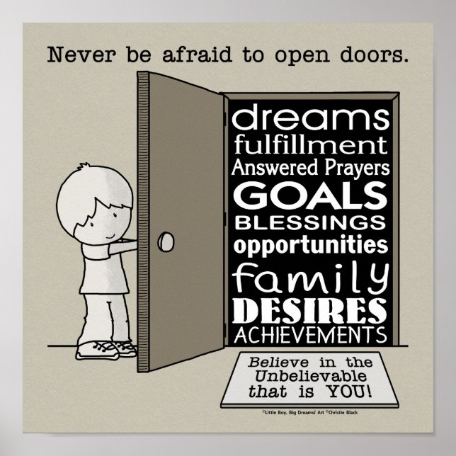 Póster Portas abertas (Frente)