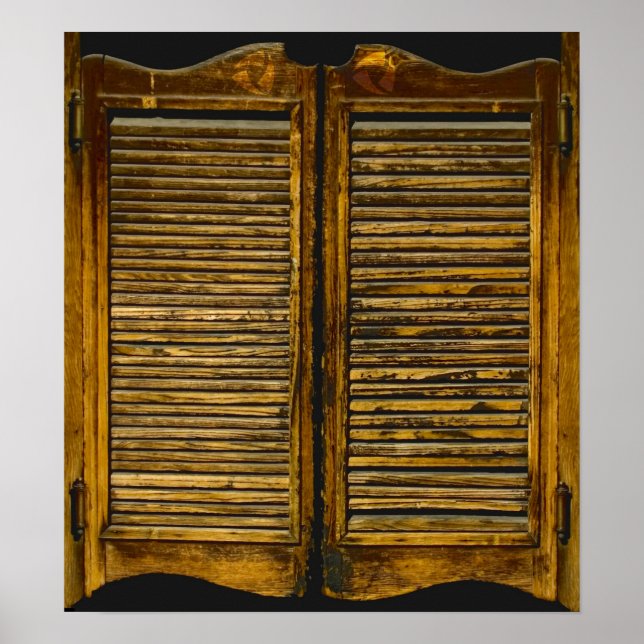 Poster Portas de salão para o cubículo (Frente)