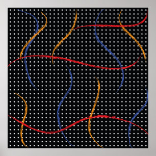 Poster Portas e Splatter de Pintura Retroativa