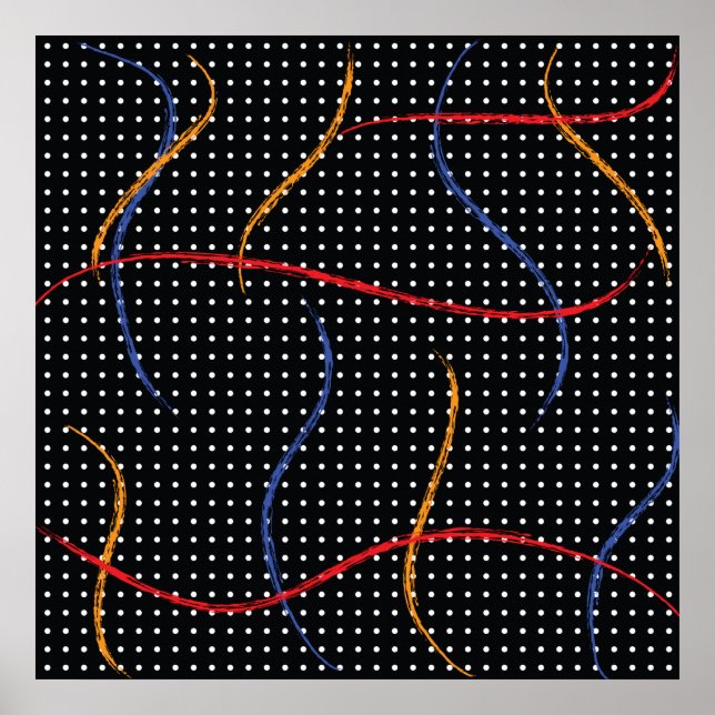 Poster Portas e Splatter de Pintura Retroativa (Frente)